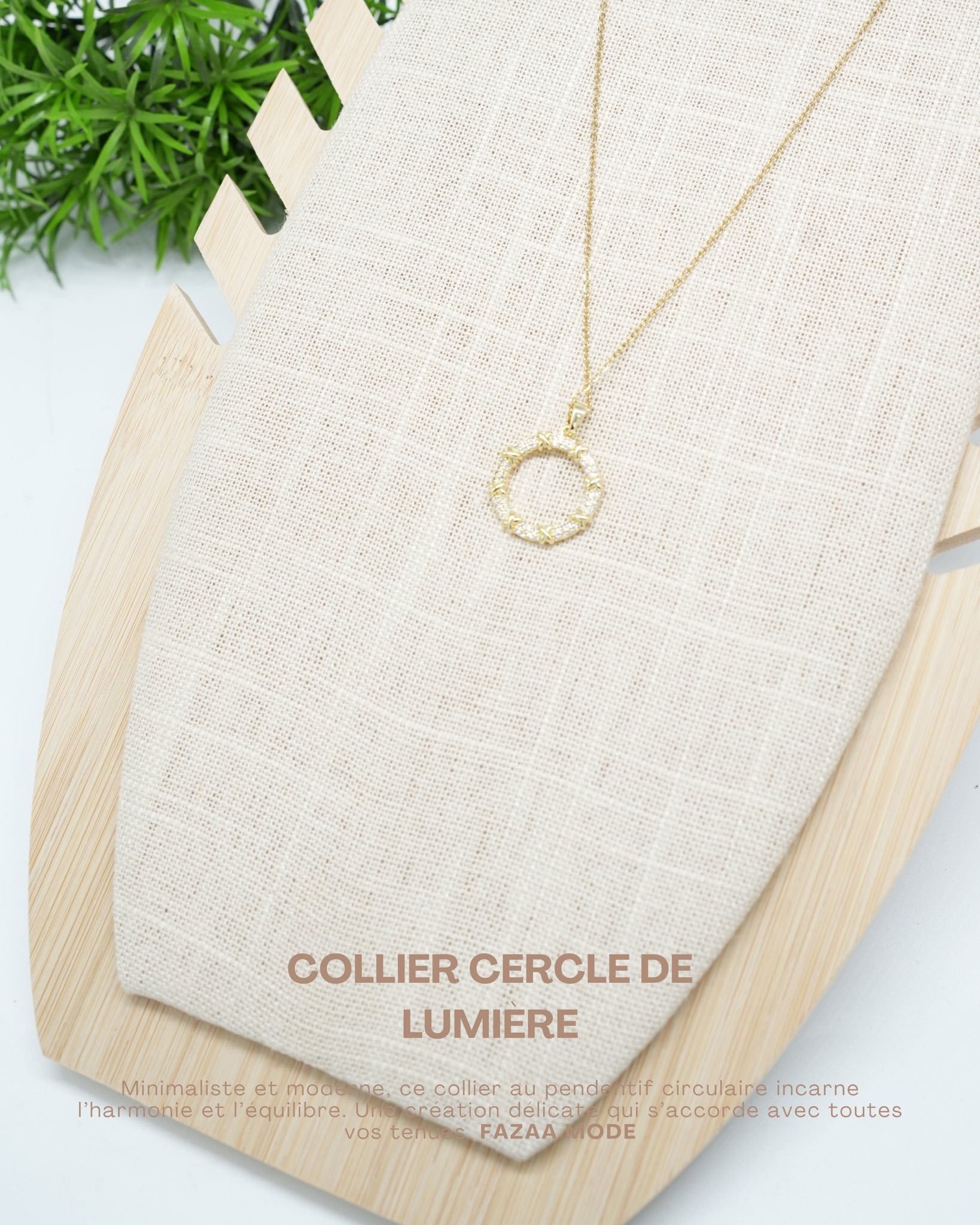 Collier cercle de lumière