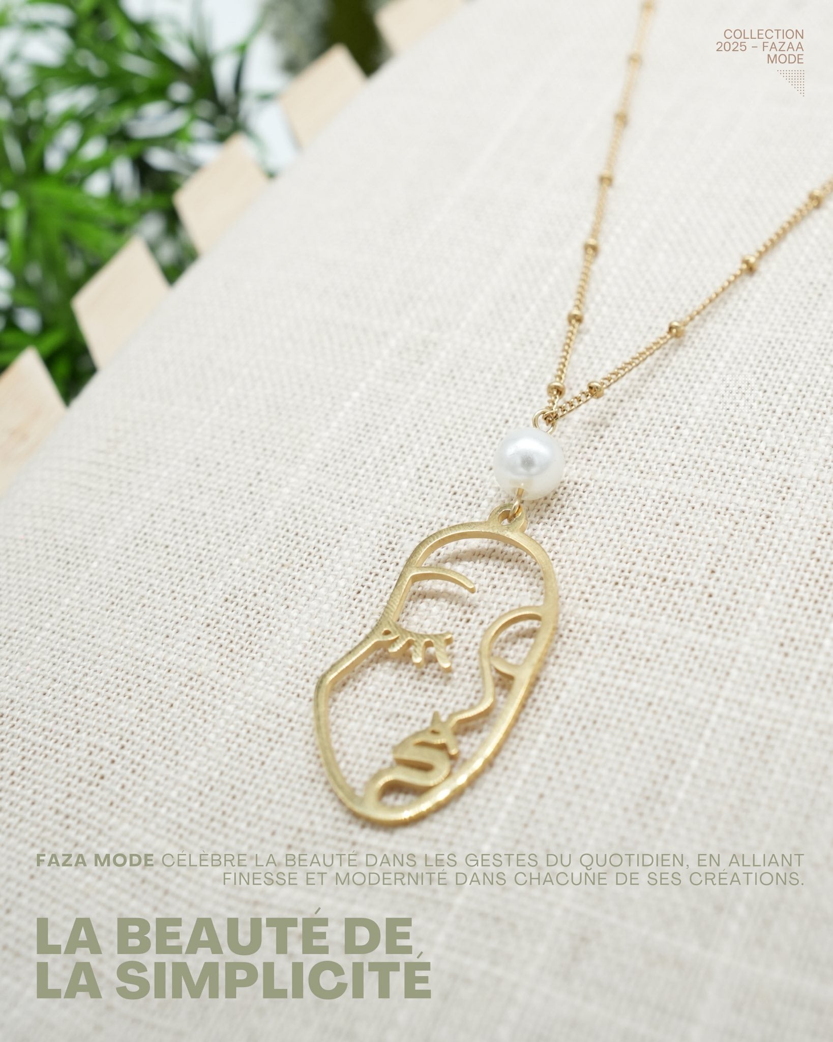 collier la beauté de la simplicité