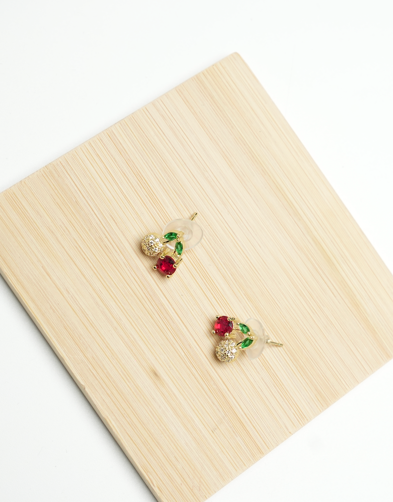 Pack Cherry Up – Collier & Boucles d’Oreilles