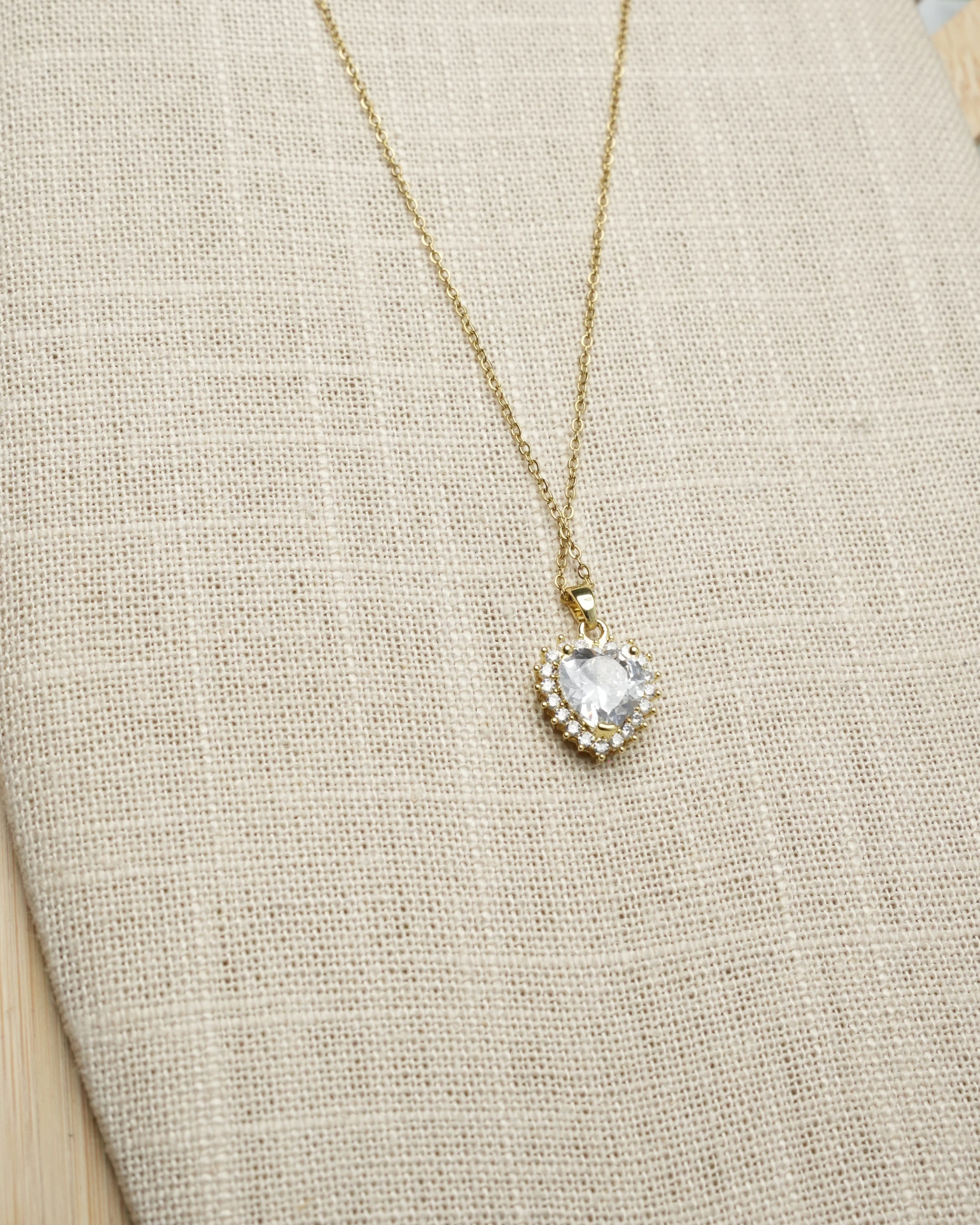 Collier coeur inoxydable