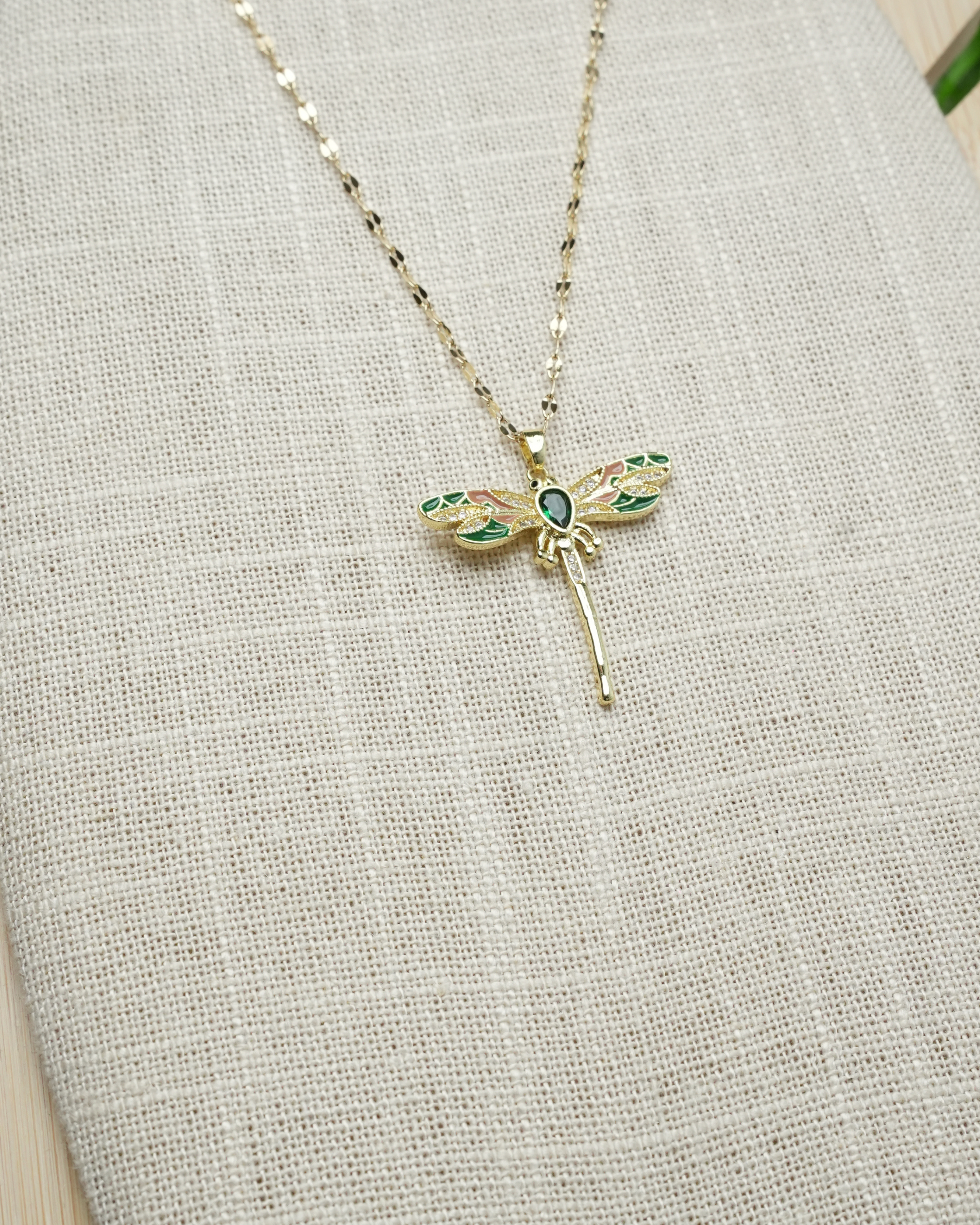 Collier dragonfly inoxydable