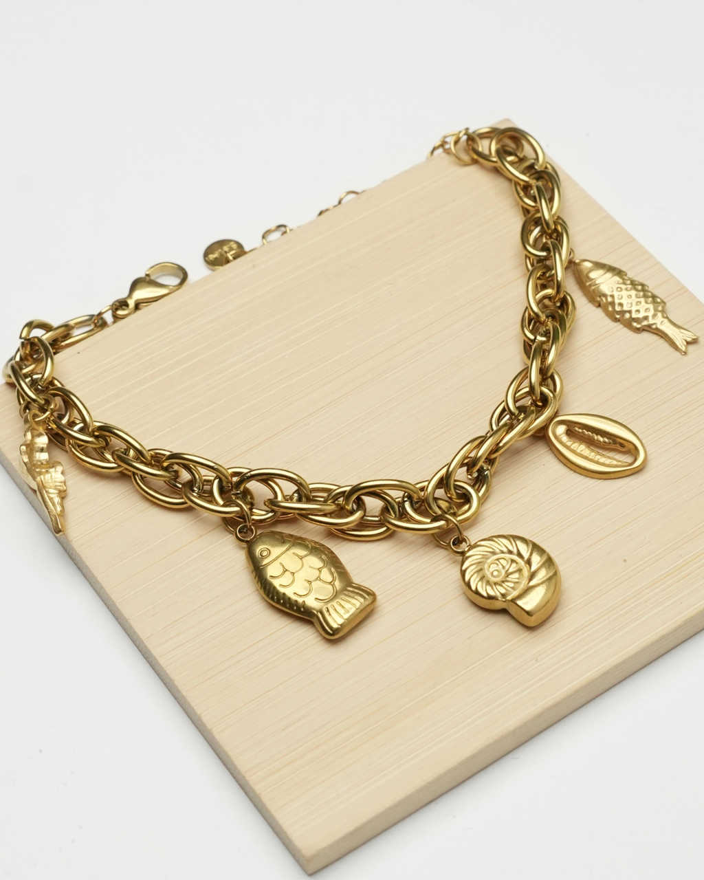 Bracelet inoxydable aura dorée