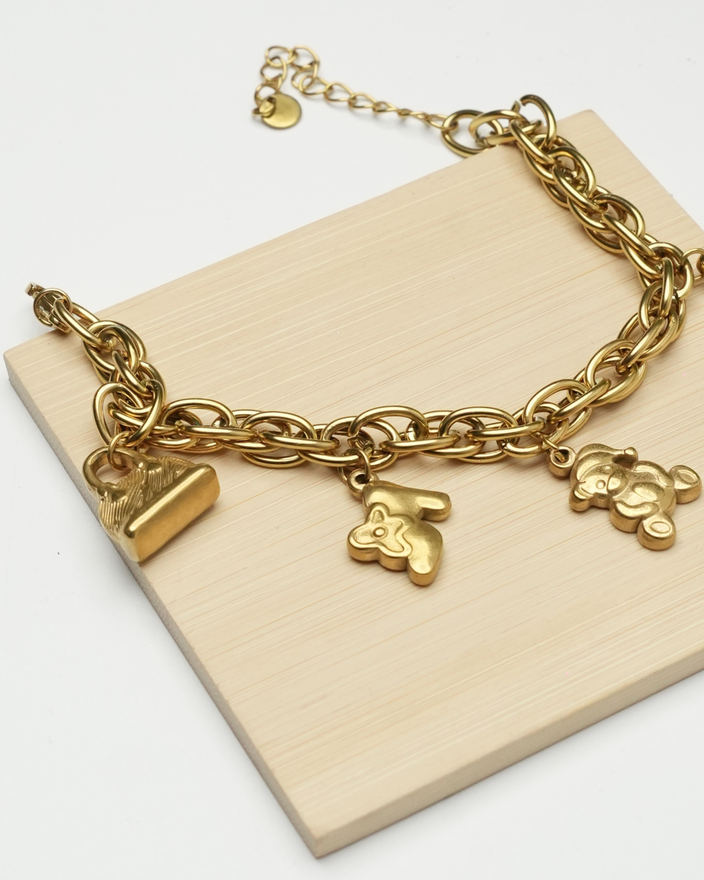 Bracelet inoxydable aura dorée