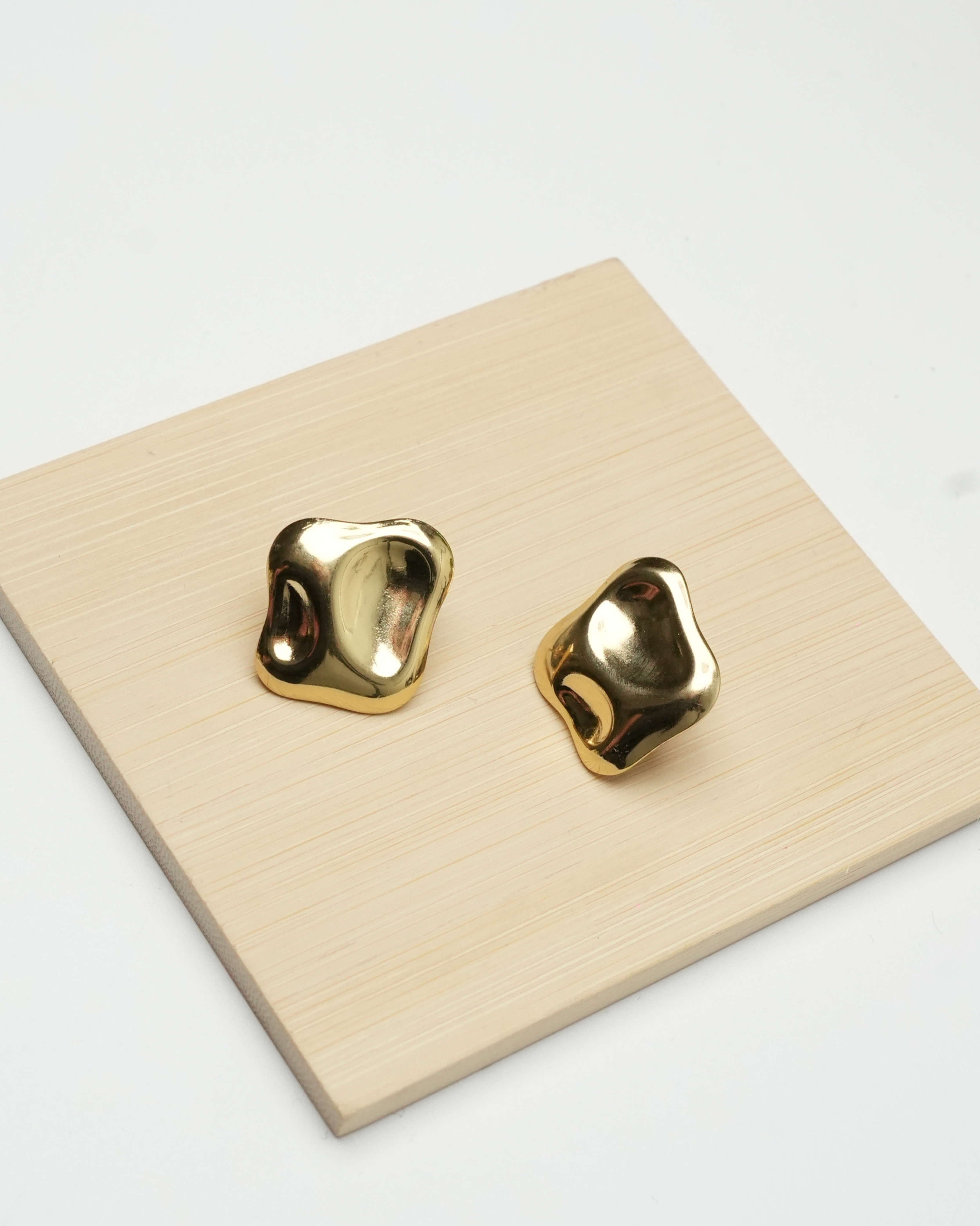 boucles d'oreilles carrée effet fondu